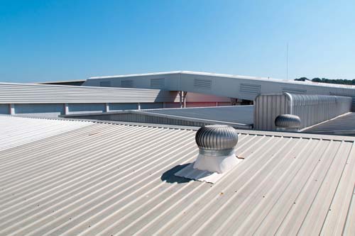 commercial roof white