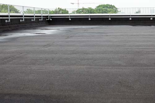 Flat commercial roof