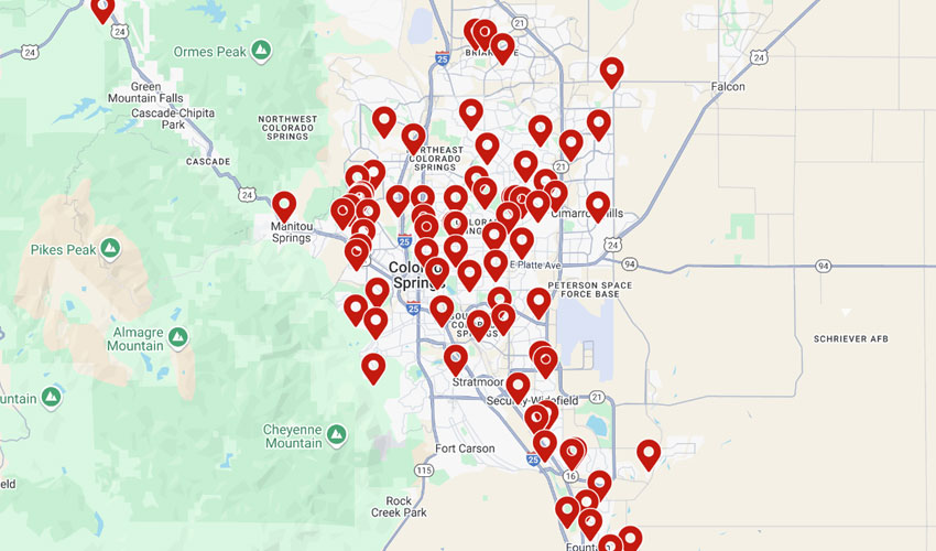 colorado denver map